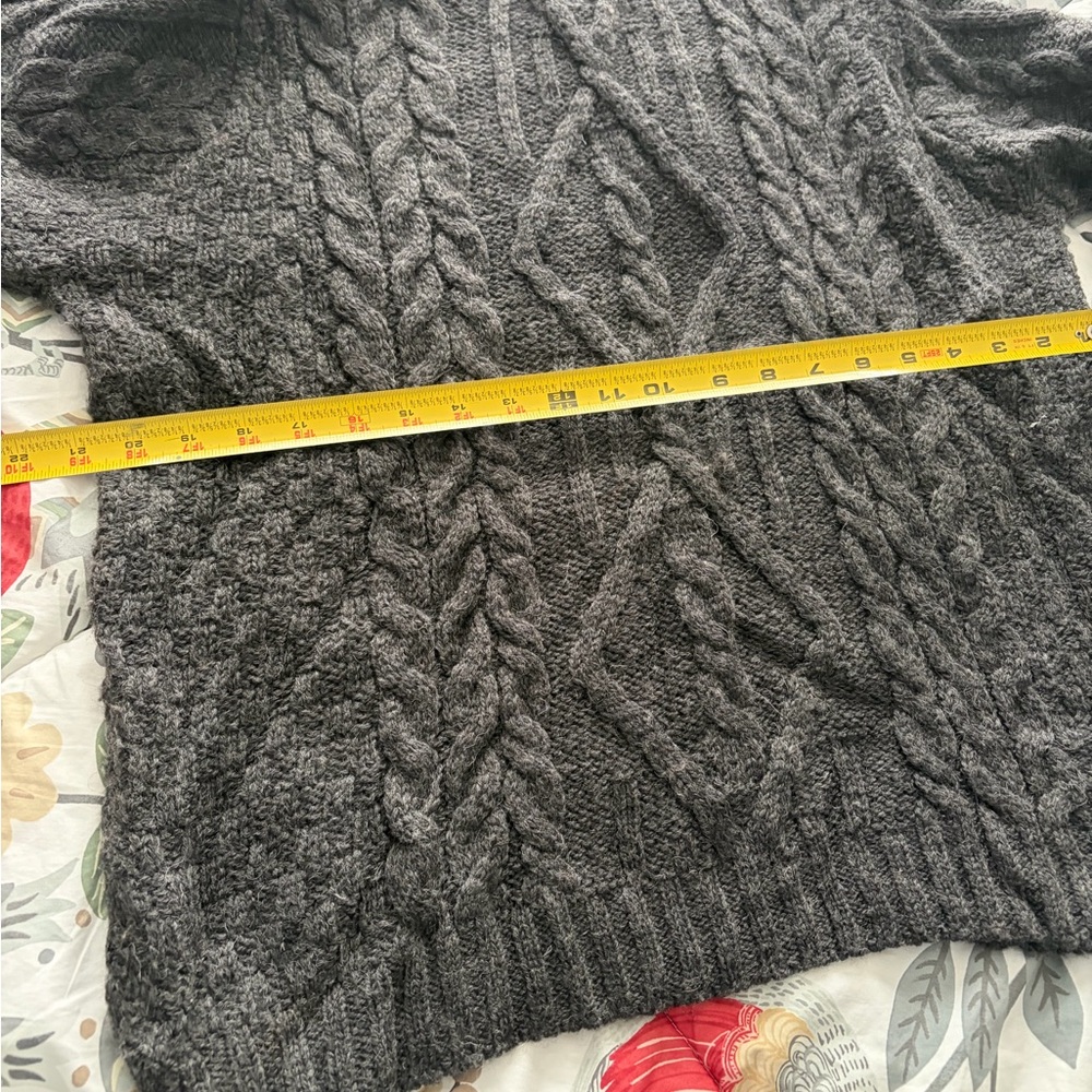 Inis Crafts - Irish Turtleneck  Sweater 100% Merino Wool made in Ireland Men’s L - Picture 9 of 10